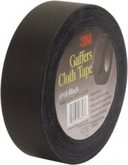 3M - 48mm x 54.8m Black Gaffers Tape - 12 mil, Rubber Adhesive, Vinyl Backing, 45 Lb/ln Tensile Strength, Series 6910 - Benchmark Tooling