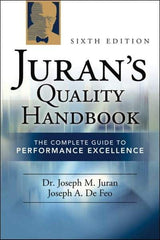 McGraw-Hill - Juran's Quality Handbook: The Complete Guide to Performance Excellence Publication, 6th Edition - by J.M. Juran & Joseph Defeo, McGraw-Hill, 2010 - Benchmark Tooling