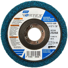 Norton - 4-1/2" Diam, Medium Grade, Aluminum Oxide Deburring Disc - Benchmark Tooling