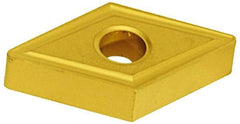 Hertel - DNMG431 R Grade HC210 Carbide Turning Insert - TiN Finish, 55° Diamond, 1/2" Inscr Circle, 3/16" Thick, 1/64" Corner Radius - Benchmark Tooling