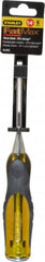 Stanley - 9" OAL x 1/4" Blade Width Wood Chisel - 1/4" Tip, Acetate & Rubber Grip Handle - Benchmark Tooling