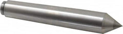 Riten - 1.078" Head Diam, Carbide-Tipped Steel Standard Point Solid Dead Center - B&S 9 Brown & Sharpe Taper, 1.078" Point Diam, 2" Point Length, 6-1/2" OAL - Benchmark Tooling