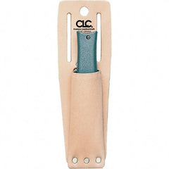 CLC - Knife Holster with 1 Pocket - Leather, Natural (Color), 2" Wide x 6" High x 1-1/4" Deep - Benchmark Tooling