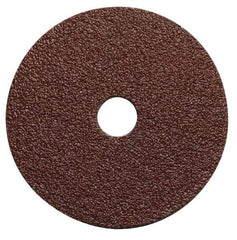 Value Collection - 7" Diam 7/8" Hole 36 Grit Fiber Disc - Very Coarse Grade, Ceramic, 10,000 Max RPM - Benchmark Tooling