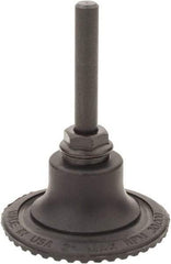 Made in USA - 2" Diam Quick-Change Type R Disc Backing Pad - 1/4" Shank Diam, Medium Density, 30,000 RPM - Benchmark Tooling