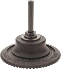 Made in USA - 3" Diam Quick-Change Type R Disc Backing Pad - 1/4" Shank Diam, Medium Density, 20,000 RPM - Benchmark Tooling