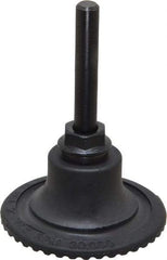 Made in USA - 2" Diam Quick-Change Type S Disc Backing Pad - 1/4" Shank Diam, Medium Density, 30,000 RPM - Benchmark Tooling