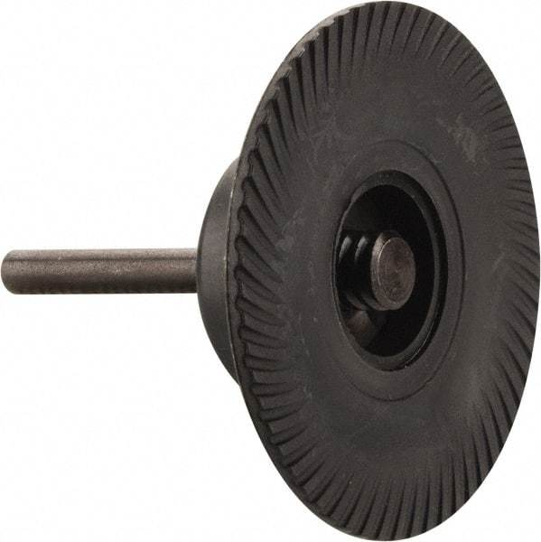 Made in USA - 3" Diam Quick-Change Type S Disc Backing Pad - 1/4" Shank Diam, Medium Density, 20,000 RPM - Benchmark Tooling