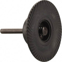 Made in USA - 3" Diam Quick-Change Type S Disc Backing Pad - 1/4" Shank Diam, Medium Density, 20,000 RPM - Benchmark Tooling