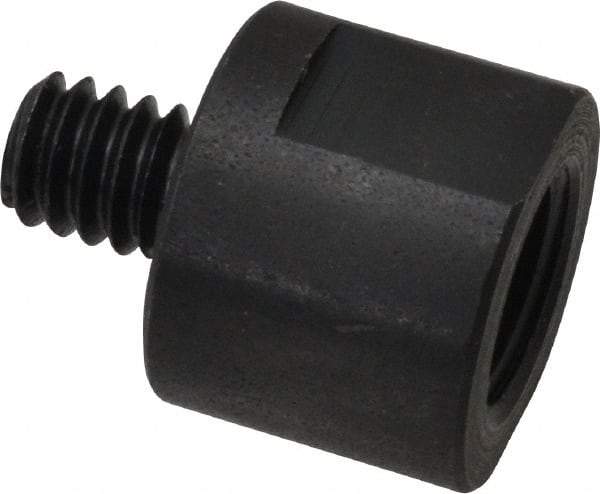 Made in USA - 3/8" Max Diam, Abrasive Disc Adapter - 1/4-20, 3/8-24 - Benchmark Tooling