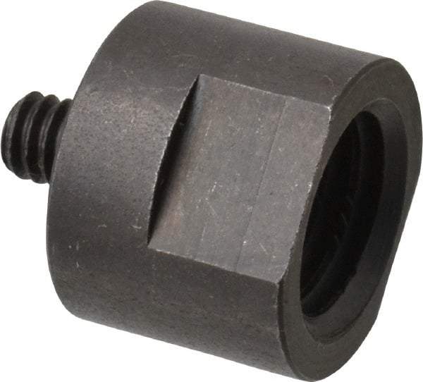 Made in USA - 5/8" Max Diam, Abrasive Disc Adapter - 1/4-20, 5/8-11 - Benchmark Tooling