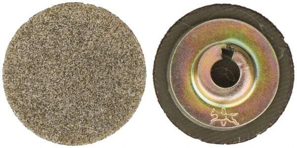 PFERD - 1" Disc Diam, 60 Grit, Diamond Quick Change Disc - Type S Attaching System, Coated, Brown, Coarse Grade, 15,500 RPM, D251 Series - Benchmark Tooling