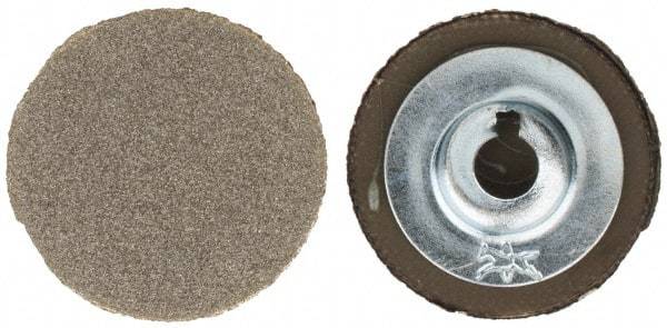 PFERD - 1" Disc Diam, 120 Grit, Diamond Quick Change Disc - Type S Attaching System, Coated, Brown, Medium Grade, 15,500 RPM, D126 Series - Benchmark Tooling