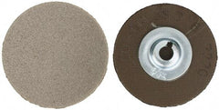 PFERD - 1-1/2" Disc Diam, 220 Grit, Diamond Quick Change Disc - Type S Attaching System, Coated, Brown, Fine Grade, 12,500 RPM, D76 Series - Benchmark Tooling