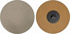 PFERD - 3" Disc Diam, 120 Grit, Diamond Quick Change Disc - Type R Attaching System, Coated, Brown, Medium Grade, 6,300 RPM, D126 Series - Benchmark Tooling