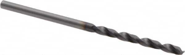 Guhring - 2.3mm 118° Solid Carbide Jobber Drill - FIREX Finish, Right Hand Cut, Spiral Flute, Straight Shank, 53mm OAL, Faceted Point - Benchmark Tooling