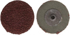 Tru-Maxx - 2" Disc Diam, 24 Grit, Aluminum Oxide Quick Change Disc - Type S Attaching System, Coated, Maroon, Very Coarse Grade - Benchmark Tooling