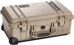 Pelican Products, Inc. - 13-13/16" Wide x 9" High, Clamshell Hard Case - Tan, Plastic - Benchmark Tooling