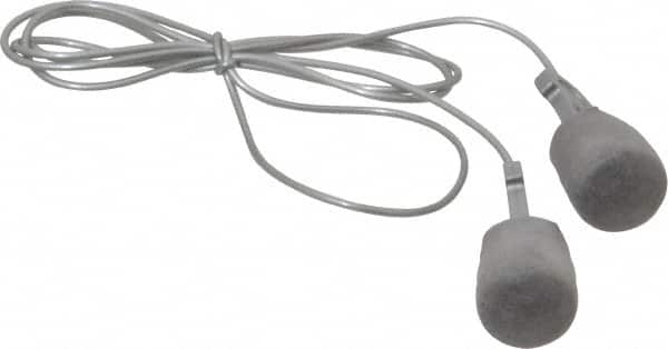 3M - Reusable, Corded, 29 dB Earplugs - Gray, No Roll - Benchmark Tooling