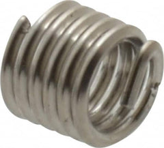 Recoil - #5-40 UNC, 0.188" OAL, Free Running Helical Insert - 5-1/2 Free Coils, Tanged, Stainless Steel, Bright Finish, 1-1/2D Insert Length - Benchmark Tooling