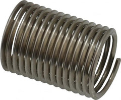 Recoil - 7/16-20 UNF, 7/8" OAL, Free Running Helical Insert - 14-5/8 Free Coils, Tanged, Stainless Steel, Bright Finish, 2D Insert Length - Benchmark Tooling