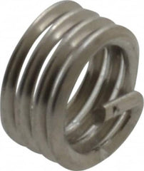 Recoil - #8-36 UNF, 0.164" OAL, Free Running Helical Insert - 3-7/8 Free Coils, Tanged, Stainless Steel, Bright Finish, 1D Insert Length - Benchmark Tooling