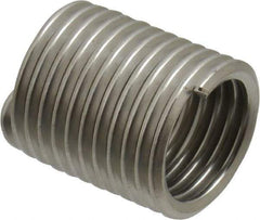 Recoil - M12x1.75 Metric Coarse, 24mm OAL, Free Running Helical Insert - 11-1/2 Free Coils, Tanged, Stainless Steel, Bright Finish, 2D Insert Length - Benchmark Tooling