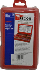 Recoil - 36 Inserts, #6-32, #6-32 UNC, Thread Repair Kit - 0.207" Insert Length - Exact Industrial Supply