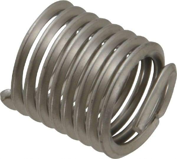 Recoil - 9/16-12 UNC, 0.844" OAL, Free Running Helical Insert - 8-1/4 Free Coils, Tanged, Stainless Steel, 1-1/2D Insert Length - Exact Industrial Supply