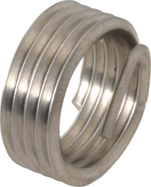 Recoil - 1/4-18 NPT, 0.394" OAL, Free Running Helical Insert - 5 Free Coils, Tanged, Stainless Steel, 1-1/2D Insert Length - Benchmark Tooling