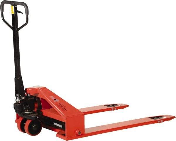 Vestil - 2,200 Lb Capacity, 3.38" Lift Industrial Pallet Truck - 1-1/2" Min Lift Height, 44" Fork Length x 6-1/2" Fork Width, 33" Overall Width - Benchmark Tooling