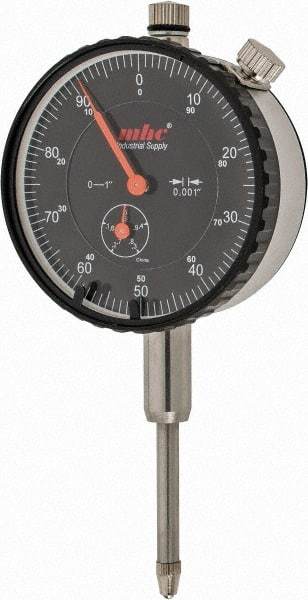 Value Collection - 1" Range, 0-100 Dial Reading, 0.001" Graduation Dial Drop Indicator - 2.28" Dial, Revolution Counter - Benchmark Tooling