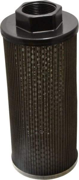 Flow Ezy Filters - 60 Mesh, 114 LPM, 30 GPM, 4.3" Diam, Female Suction Strainer without Bypass - 1-1/2 Port NPT, 9.8" Long - Benchmark Tooling