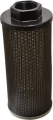 Flow Ezy Filters - 60 Mesh, 114 LPM, 30 GPM, 4.3" Diam, Female Suction Strainer without Bypass - 1-1/2 Port NPT, 9.8" Long - Benchmark Tooling
