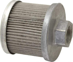 Flow Ezy Filters - 60 Mesh, 19 LPM, 5 GPM, 3.3" Diam, Female Suction Strainer without Bypass - 3/4 Port NPT, 3-1/2" Long - Benchmark Tooling