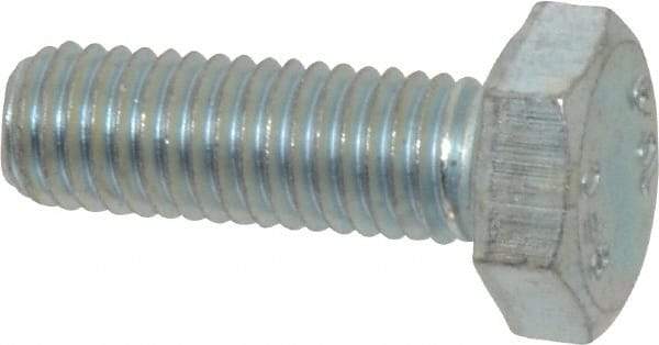 Value Collection - M10x1.50mm Metric Coarse, 30mm Length Under Head Hex Head Cap Screw - Fully Threaded, Grade 10.9 Steel, Zinc-Plated Finish, 17mm Hex - Benchmark Tooling