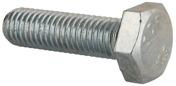 Value Collection - M10x1.50mm Metric Coarse, 35mm Length Under Head Hex Head Cap Screw - Fully Threaded, Grade 10.9 Steel, Zinc-Plated Finish, 17mm Hex - Benchmark Tooling