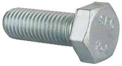 Value Collection - M12x1.75mm Metric Coarse, 35mm Length Under Head Hex Head Cap Screw - Fully Threaded, Grade 10.9 Steel, Zinc-Plated Finish, 19mm Hex - Benchmark Tooling