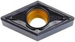Kennametal - DCMT21.51 FP Grade KCM15 Carbide Turning Insert - TiCN/Al2O3 Finish, 55° Diamond, 1/4" Inscr Circle, 3/32" Thick, 1/64" Corner Radius - Benchmark Tooling