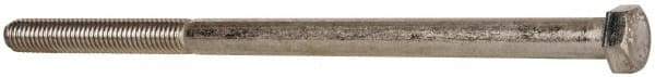 Value Collection - 1/2-13 UNC, 9" Length Under Head Hex Head Cap Screw - Partially Threaded, Grade 316 Stainless Steel, Uncoated, 3/4" Hex - Benchmark Tooling
