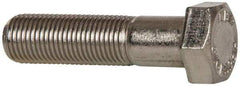 Value Collection - 1/2-20 UNF, 2" Length Under Head Hex Head Cap Screw - Partially Threaded, Grade 316 Stainless Steel, Uncoated, 3/4" Hex - Benchmark Tooling