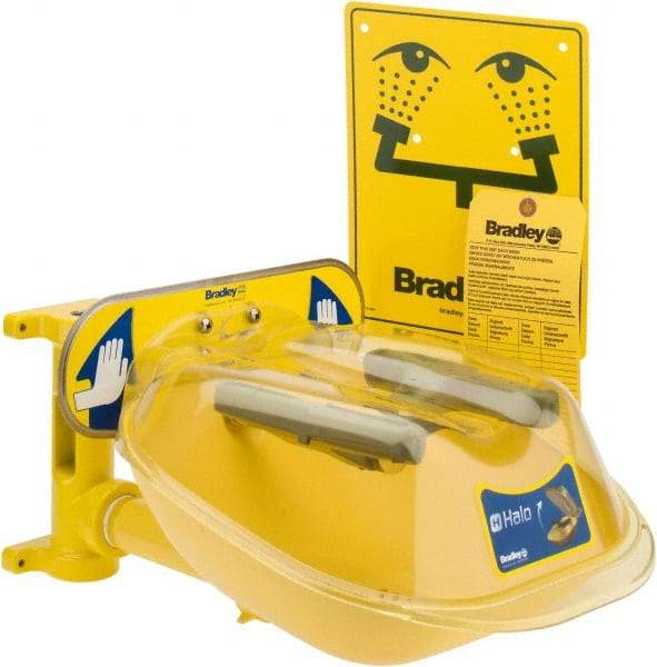 Bradley - Wall Mount, Plastic Bowl, Eye & Face Wash Station - Benchmark Tooling