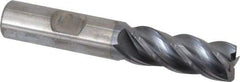 Kennametal - 1/2", 4 Flute, Solid Carbide, 0.03" Corner Radius End Mill - 3" OAL, 1-1/4" LOC - Benchmark Tooling