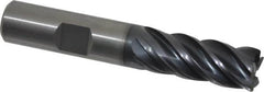 Kennametal - 1/2", 5 Flute, Solid Carbide, 0.03" Corner Radius End Mill - 3" OAL, 1-1/4" LOC - Benchmark Tooling