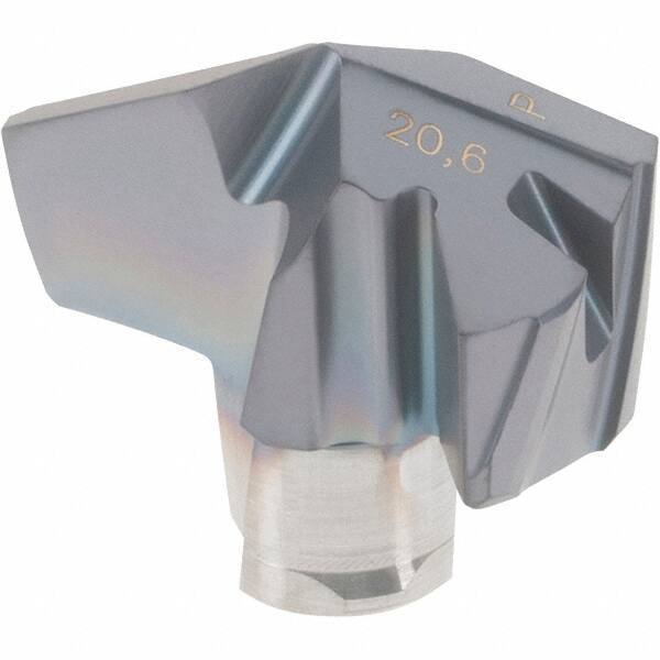 Iscar - Series ICP-2M, 0.811" Diam Grade IC908 140° Replaceable Drill Tip - Carbide, TiAlN Finish, 20 Seat Size, Through Coolant - Benchmark Tooling