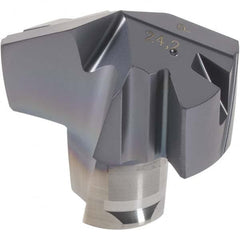 Iscar - Series ICP, 0.953" Diam Grade IC908 140° Replaceable Drill Tip - Carbide, TiAlN Finish, 24 Seat Size, Through Coolant - Benchmark Tooling