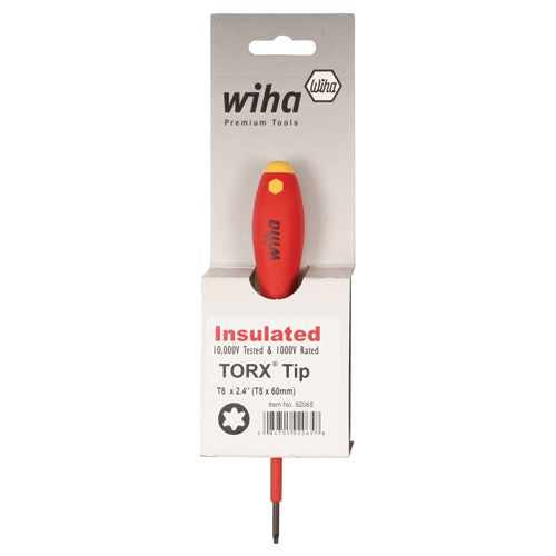 Insulated Cushion Grip Torx Screwdriver T30 × 100 mm In Carded Hanger - Benchmark Tooling