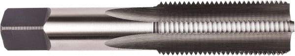 Union Butterfield - M10x1.25 Metric Coarse 6H 4 Flute Bright Finish High Speed Steel Straight Flute Standard Hand Tap - Plug, Right Hand Thread, 2-15/16" OAL, 1-1/4" Thread Length, D5 Limit, Oversize - Exact Industrial Supply
