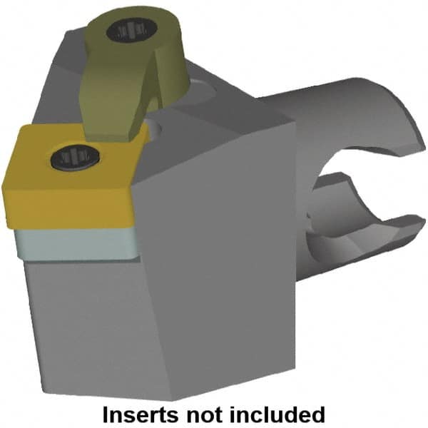 Kennametal - Right Hand Cut, Size KM25, SN.. Insert Compatiblity, Modular Turning & Profiling Cutting Unit Head - 7.35mm Ctr to Cutting Edge, 30mm Head Length, Series KM Mini - Benchmark Tooling