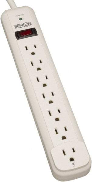 Tripp-Lite - 7 Outlets, 120 VAC15 Amps, 6' Cord, Power Outlet Strip - Floor, Keyhole Mount, 5-15 NEMA Configuration, 11.69" Strip - Benchmark Tooling